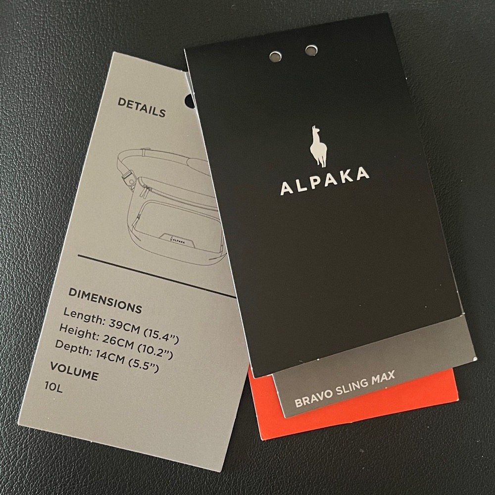 ALPAKA Bravo Sling Max V2 | Army Green Axogrid 300D w/Blood Orange Interior NWT* - Picture 6 of 16